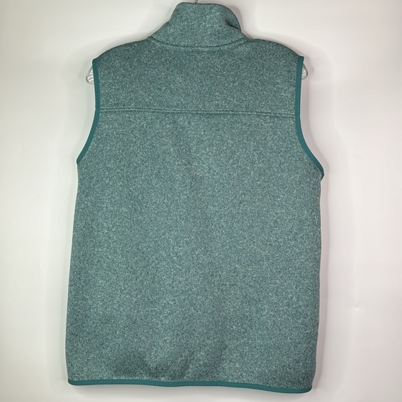 Eddie Bauer Heathered Blue Fleece Vest Size Large - Picture 4 of 8